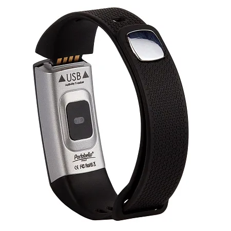 Смарт браслет Life Style, цв.дисплей, измер.темп.тела, синий