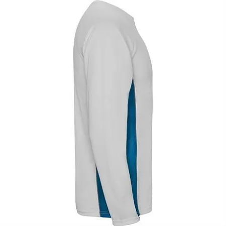 Спортивная футболка SHANGHAI L/S мужская, белый/королевский синий