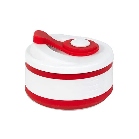 Стакан складной BUTTON;  300 мл, силикон, красный