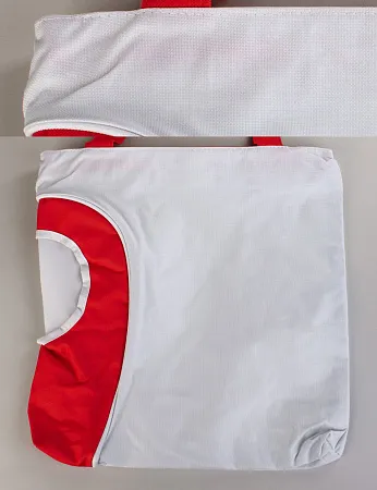 Сумка пляжная "Карибские острова", красная/белая#