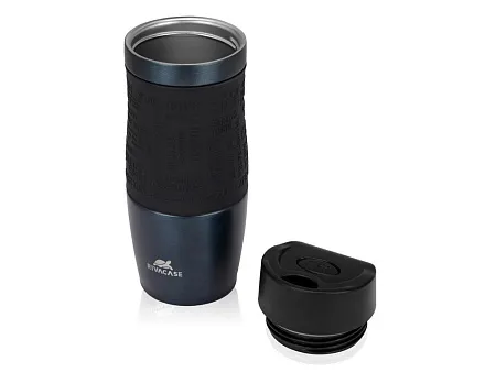 Вакуумная термокружка 380 мл, темно-синяя