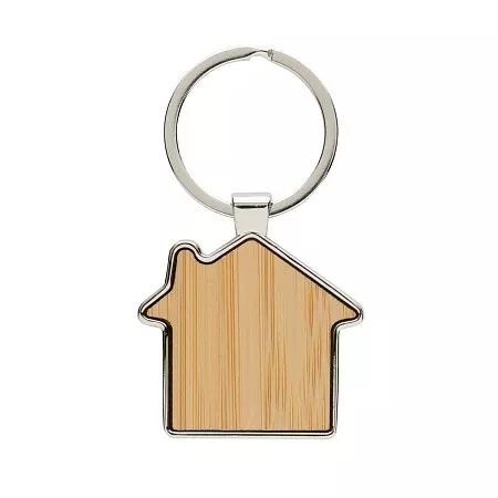 Брелок из переработанного цинка и бамбука с подвеской RCS