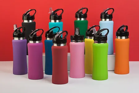 Бутылка для воды "Индиана", покрытие soft touch, 0,6 л.