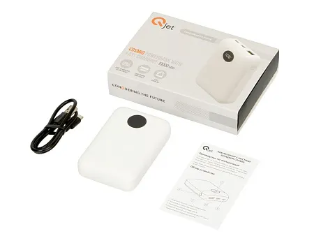 Внешний аккумулятор с быстрой зарядкой QC/PD CosmIQ, 10000 мАч