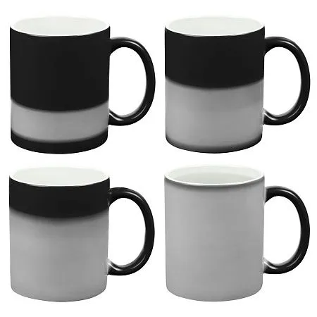 Кружка «Хамелеон», глянцевая, черная