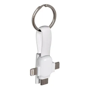 Кабель-брелок 3в1 Cavi, серый