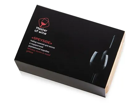 Набор камней для виски в подарочной деревянной коробке Speyside