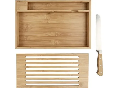 Бамбуковая разделочная доска  Pao с ножом