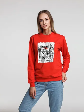 Толстовка MakeLove, красная