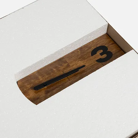 Часы TimeLord, черные с коричневым