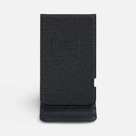 Подставка для смартфона с беспроводной зарядкой Kickstand, серая