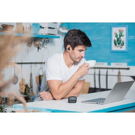 Беспроводные наушники Accesstyle Denim TWS Pink, розовые