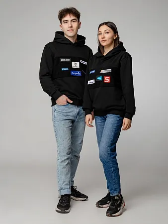 Худи унисекс Patch Catcher, черное