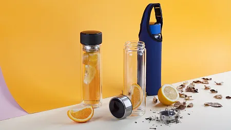 Заварочный термос "Остин_Energy" 320 мл с индикацией температуры, в чехле