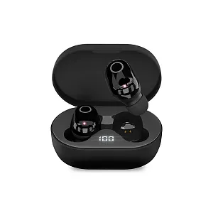 Наушники беспроводные с зарядным боксом HIPER TWS BRISE V2, цвет черный 