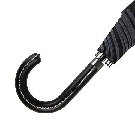 Зонт-трость OXFORD с ручкой из искусственной кожи,полуавтомат