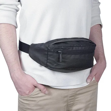 Сумка на пояс "Siri", черный, 37х25х14 см, 100% полиэстер 