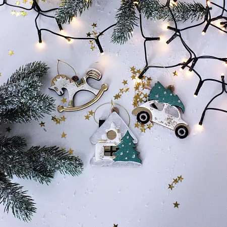 Ёлочная игрушка Домик