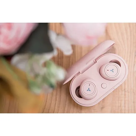 Беспроводные наушники Accesstyle Denim TWS Pink, розовые