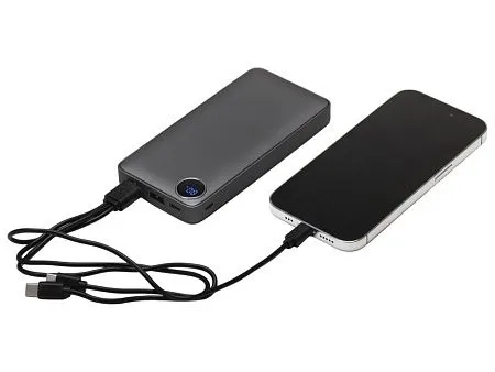 Внешний аккумулятор Mild, металлик soft-touch, 10 000 mAh