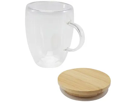 Кружка с бамбуковой крышкой Leona