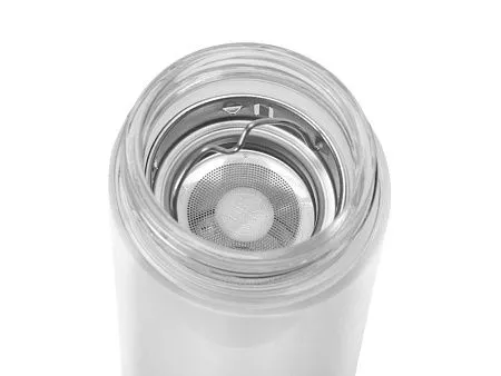 Стеклянный термос с ситечком Badachu в чехле