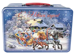 №6 ЖЕСТЕБАНКА ТРОЙКА 1000 грамм новогодний подарок классический