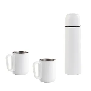 Набор "Гейзер" (термос, 2 кружки), покрытие пудра