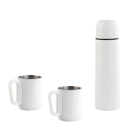 Набор "Гейзер" (термос, 2 кружки), покрытие пудра