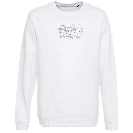 Свитшот «Три автора», белый