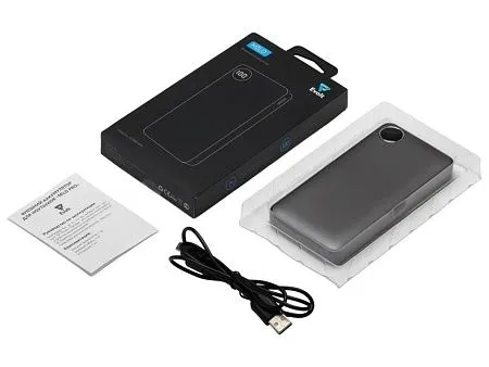 Внешний аккумулятор Mild, металлик soft-touch, 10 000 mAh