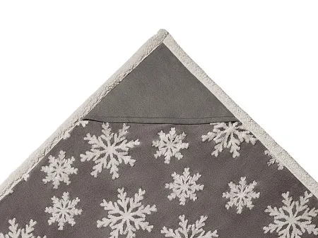 Плед Snowflake новогодний с капюшоном