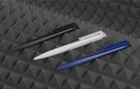 Ручка шариковая TRIAS CARBON, белый#