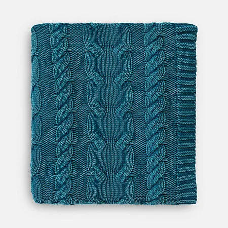 Плед Hygge, темно-зеленый