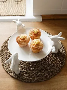 Тарелочка для сладостей "Воришки" (NEW), 23.5 см, Белый