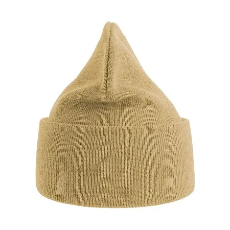 Шапка вязаная PURE  с отворотом из пряжи Polylana