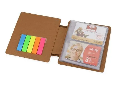 Визитница Alessandro Venanzi, коричневая