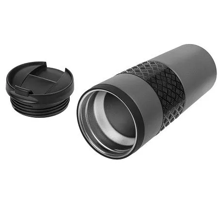 Термостакан Hard Work, вакуумный, серебристый