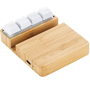 Беспроводное зарядное устройство ClickPad (10W) в виде подставки для телефона, с клавишами анти-стресс, черный