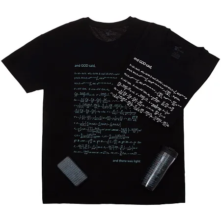 Футболка мужская «Да будет свет», с люминесцентным принтом