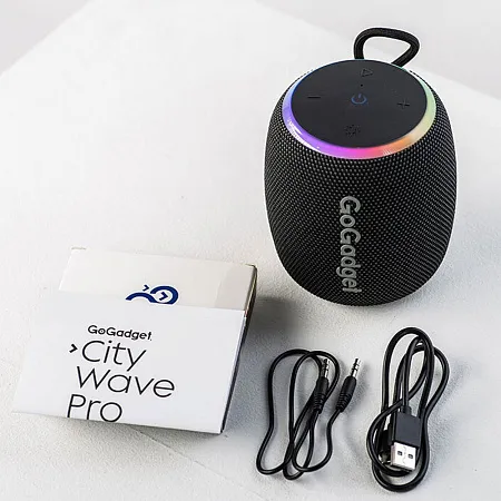 Беспроводная колонка c подсветкой CityWave Pro, черная