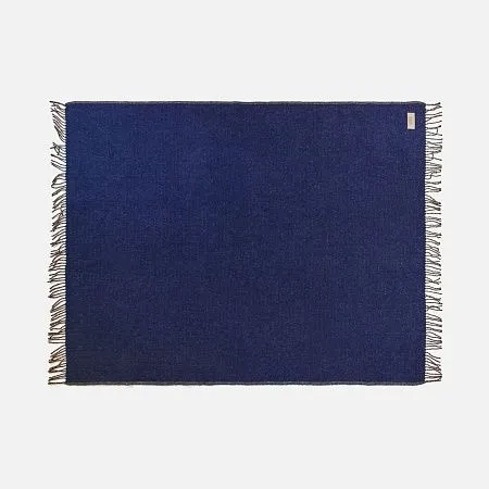 Плед Devika, синий с бежевым