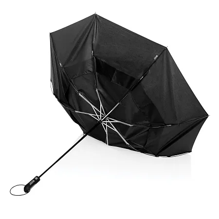 Компактный зонт-антишторм Tornado от Swiss Peak из rPET Aware™, 27"