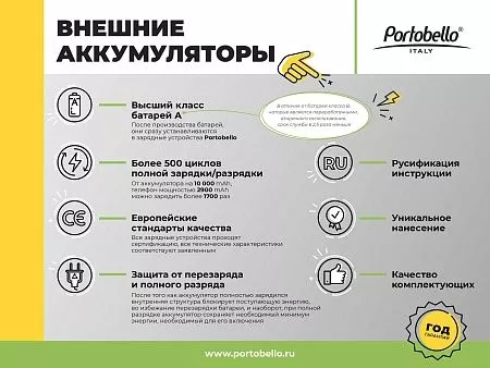 Внешний аккумулятор, Elari, 5000 mAh, черный