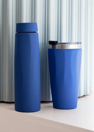 Термостакан "Calypso" 500 мл, покрытие soft touch, черный #