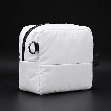 Несессер Superbag Bubble, стёганый, на молнии, с креплением на кольцо-карабин