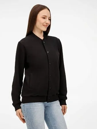 Бомбер унисекс Nuppu, черный