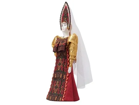 Подарочный набор: кукла фарфоровая, чай Малина с мятой