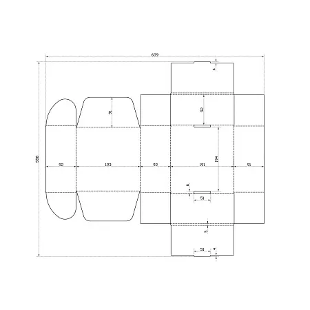 Коробка для набора, самосборная, крафт