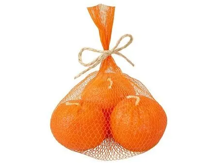 Набор свечей Мандарины в сетке, без аромата